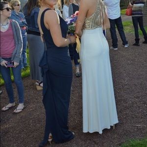 Navy Blue Aida Prom Dress